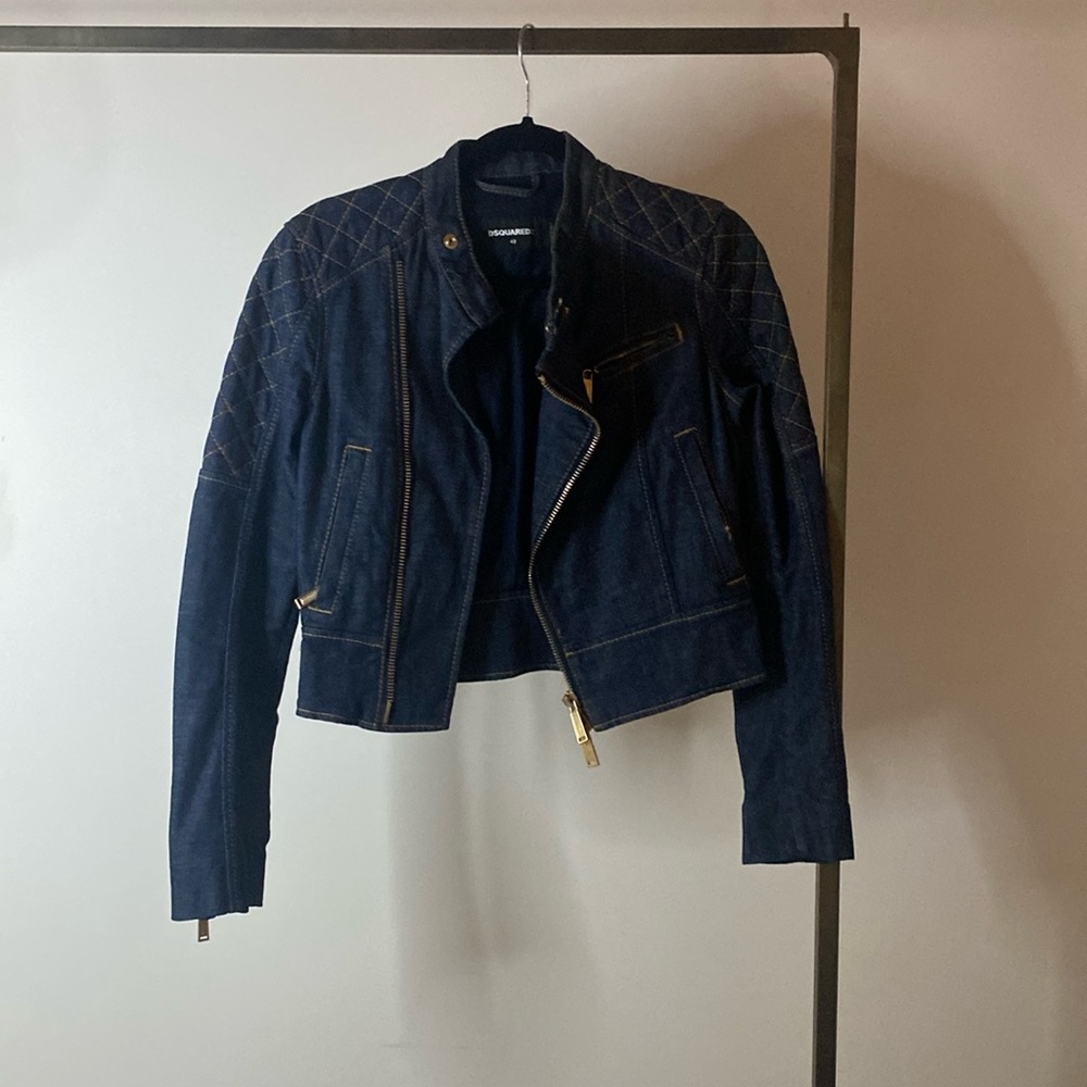 DSquared2 denim moto jacket